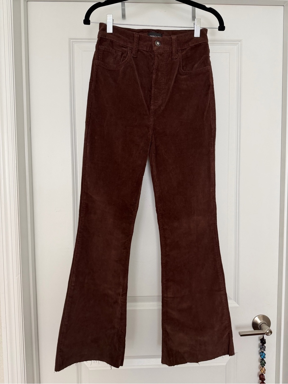 Favorite Daughter Valentina Flare Corduroy Pants Brown Size 25 High Rise
